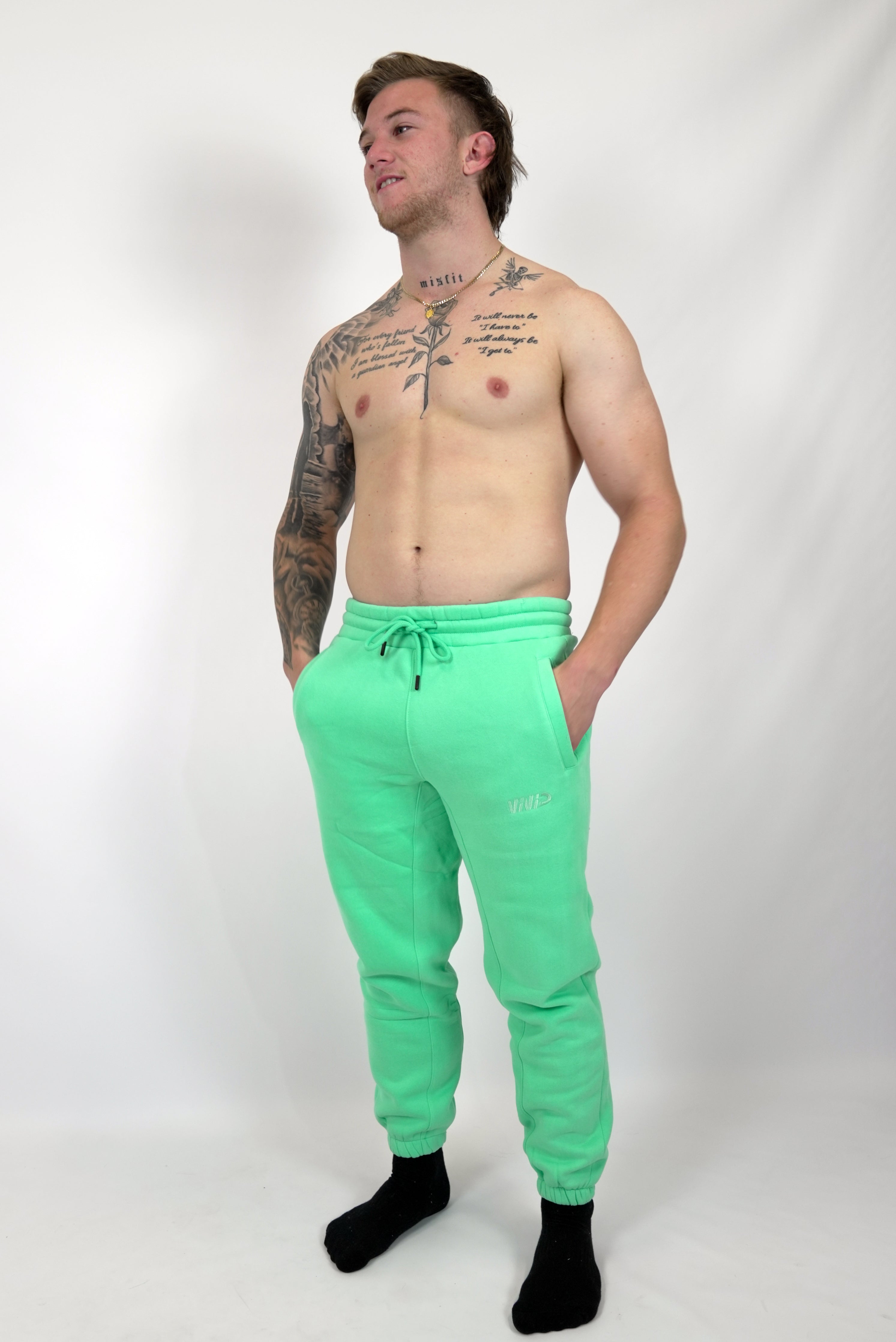 Unisex Gym 'N' Lounge Track Pants - Turquoise